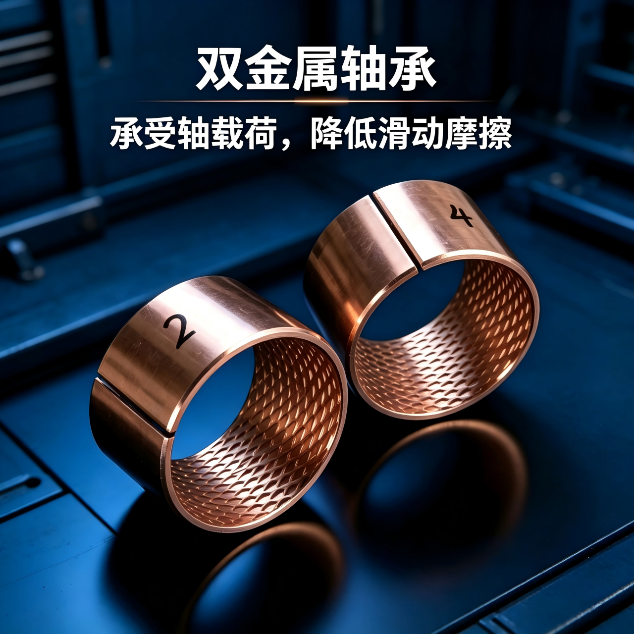 钢背铜铅合金滑动轴承 